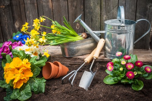 Low-carbon vans used for sustainable garden service transport